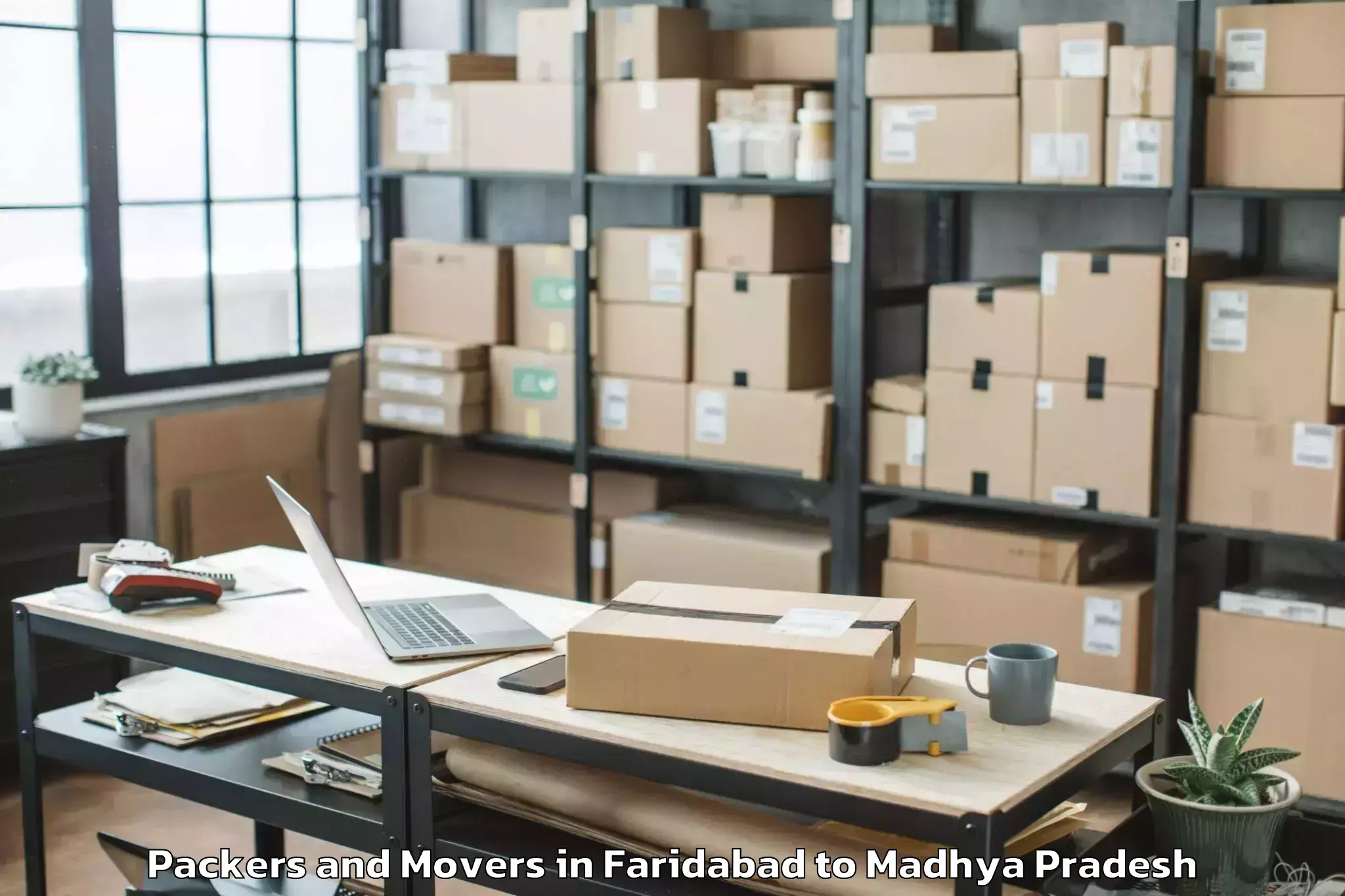 Faridabad to Pachmarhi Packers And Movers Booking